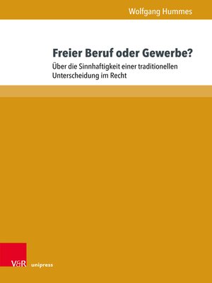 cover image of Freier Beruf oder Gewerbe?